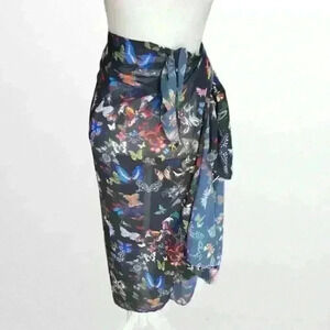 Christian Lacroix x Swiminista Butterfly Parade Superb Long Sarong NWT​​
